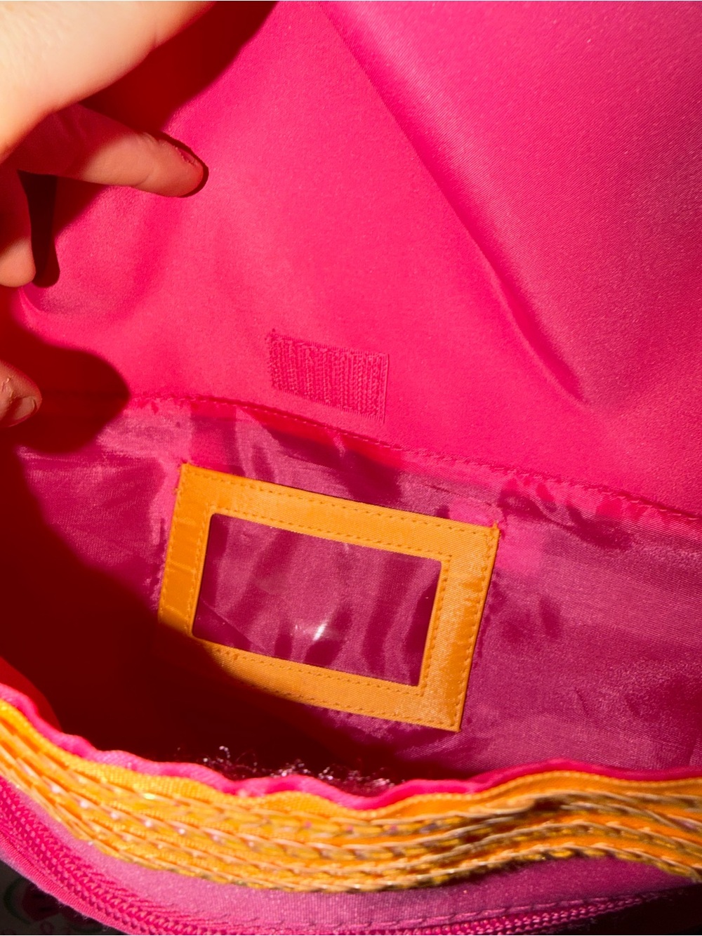 🩷🧡 Limited Too RARE Y2K Sequin Drawstring Backpack - Picture 7 of 8